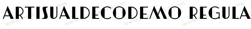 ArtisualDecoDEMO Regular字体转换